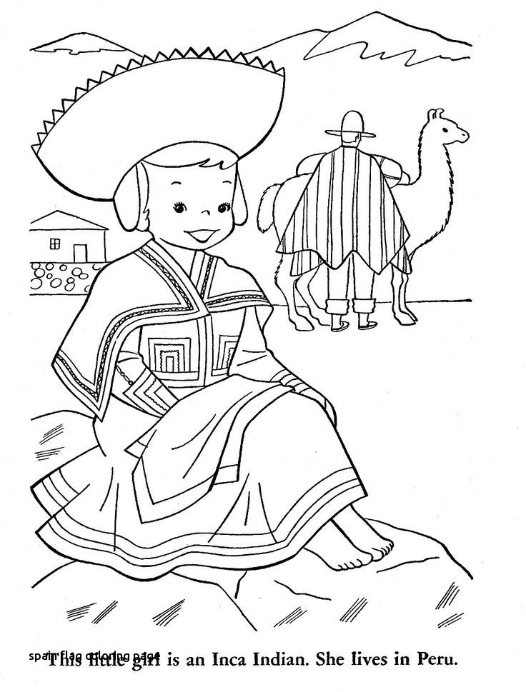 736x969 Color Spain Flag Free Coloring Pages