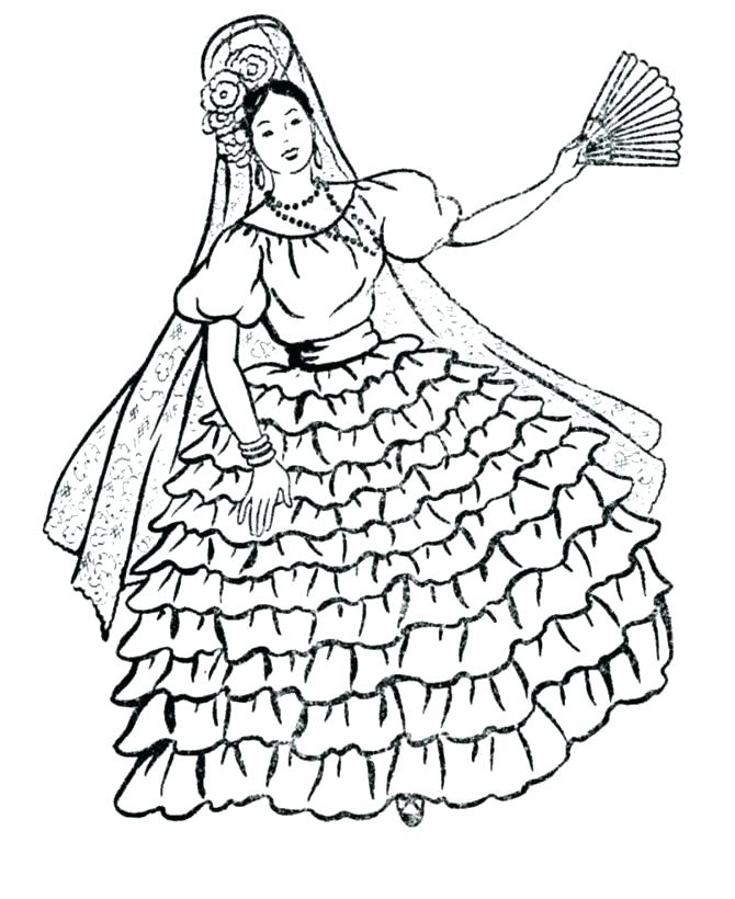 670x820 Spanish Coloring Pages