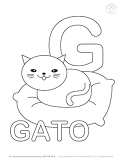 238x320 Spanish Alphabet Coloring Pages