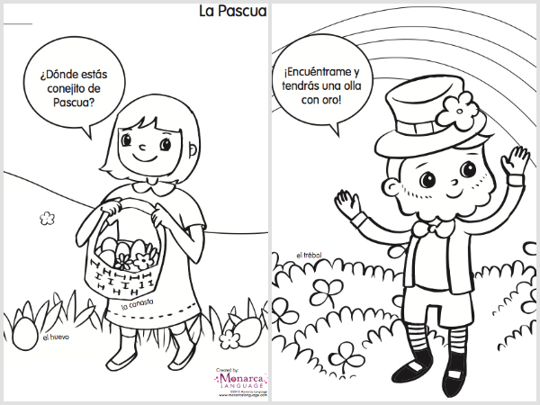 600x450 Spring Coloring Pages In Spanish {printable} Spanglishbaby