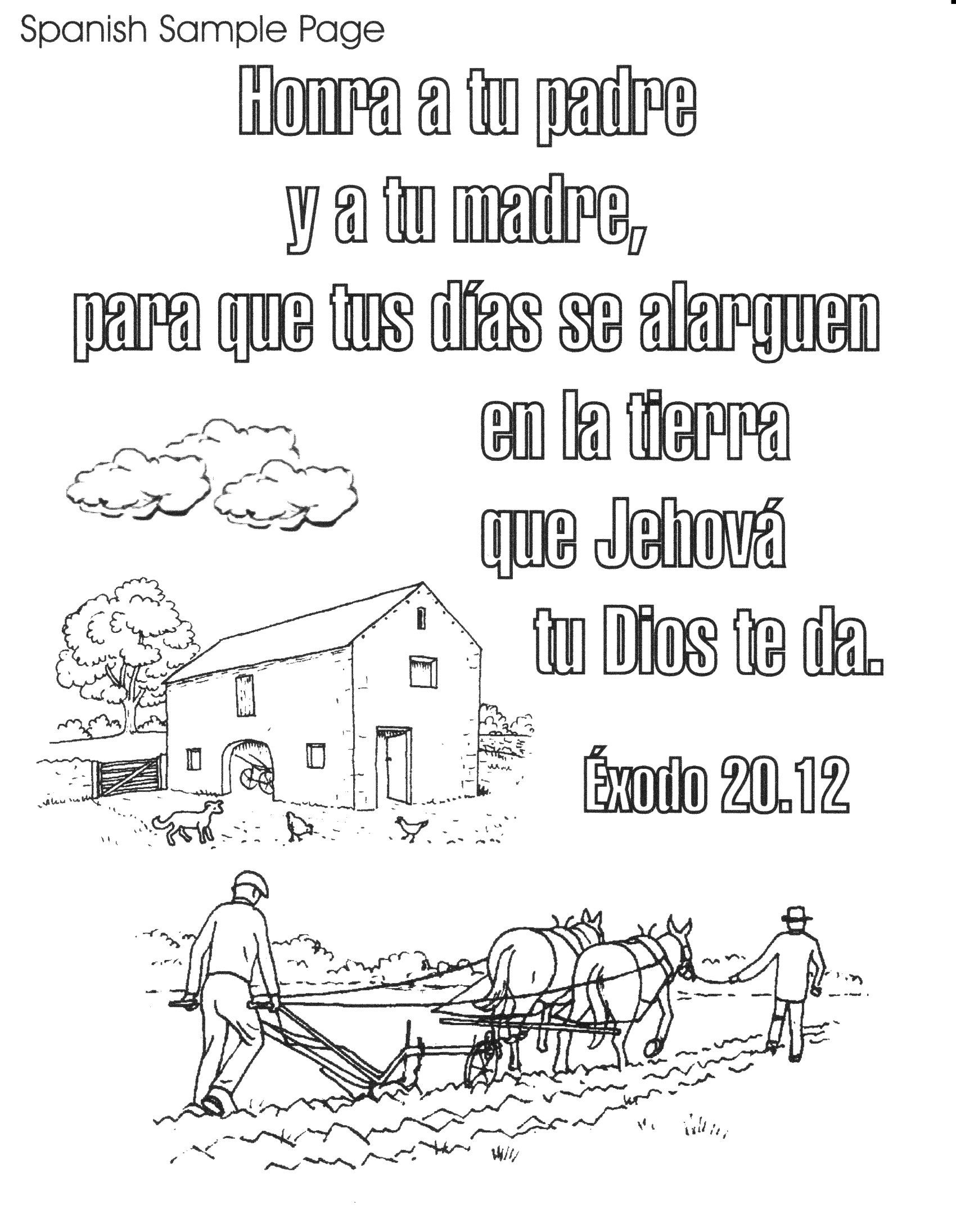 1700x2192 Bible Spanish Coloring Pages Free Printable Spanish Bible Verse