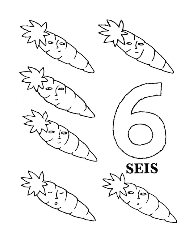 612x792 Counting In Spanish Coloring Pages In Spanish Numbers In Alphabet