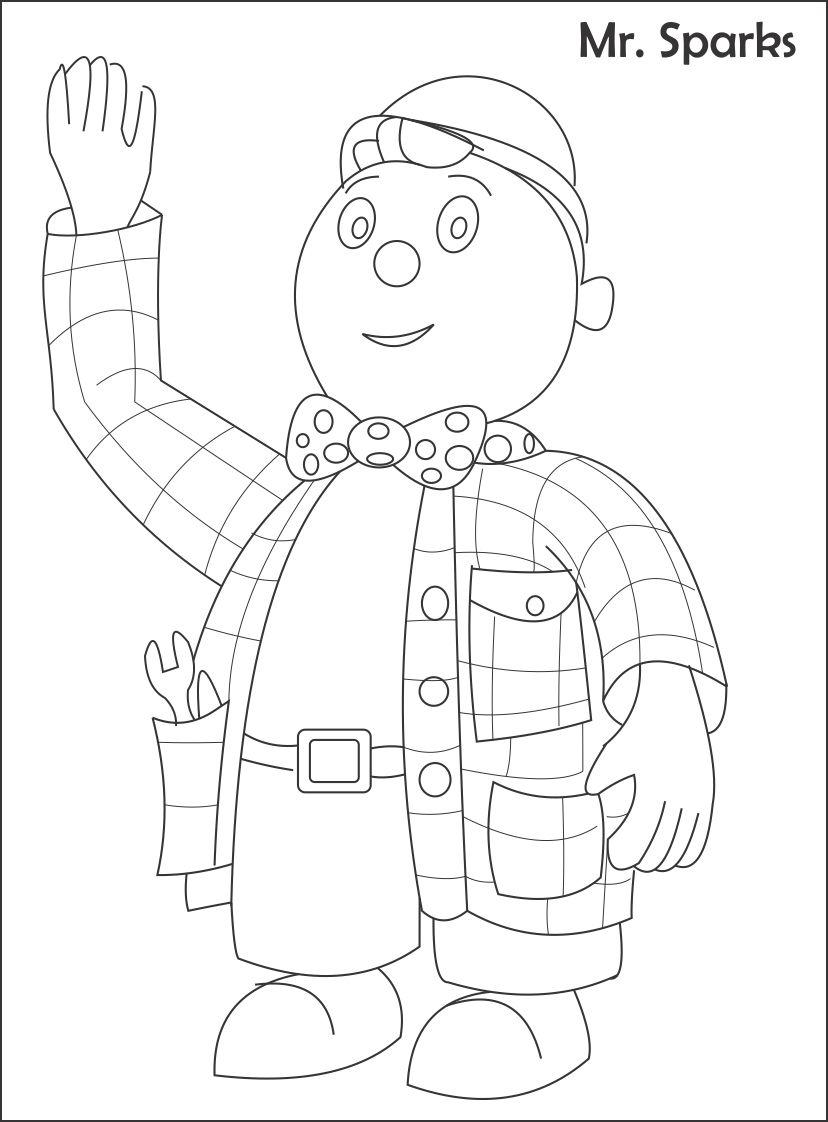828x1122 Mr Sparks Printable Coloring Page For Kids