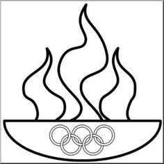 236x236 Olympic Rings Coloring Page Olympics Unit