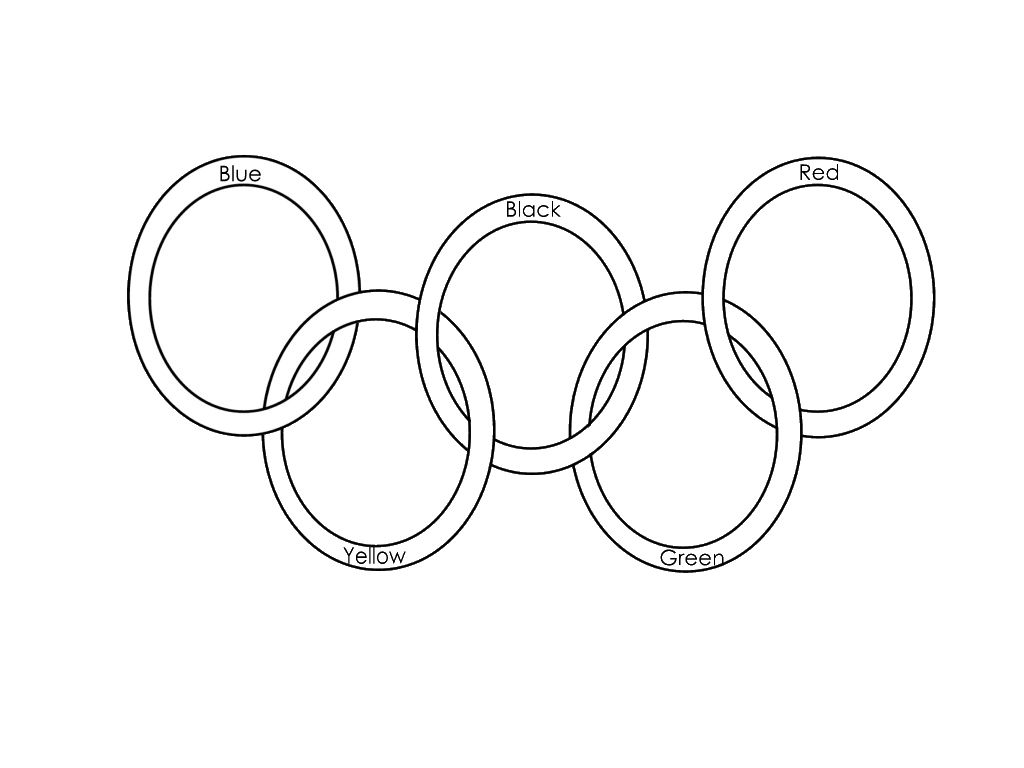 1024x768 Winter Olympics Rings Coloring Page For Kids Olympic Field Day