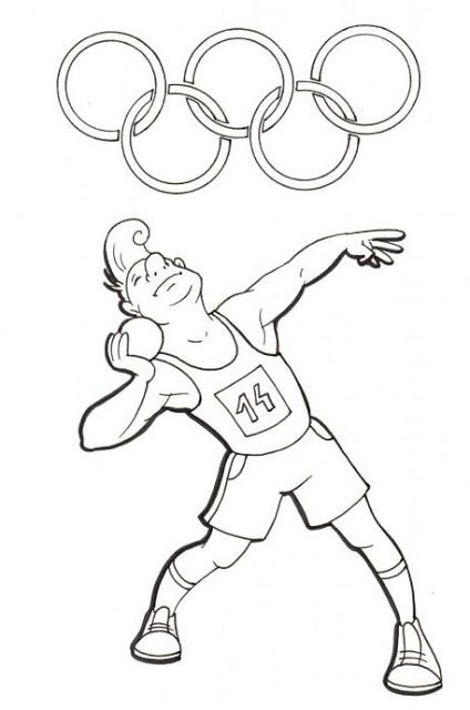 424x640 Olympic Games Coloring Pages
