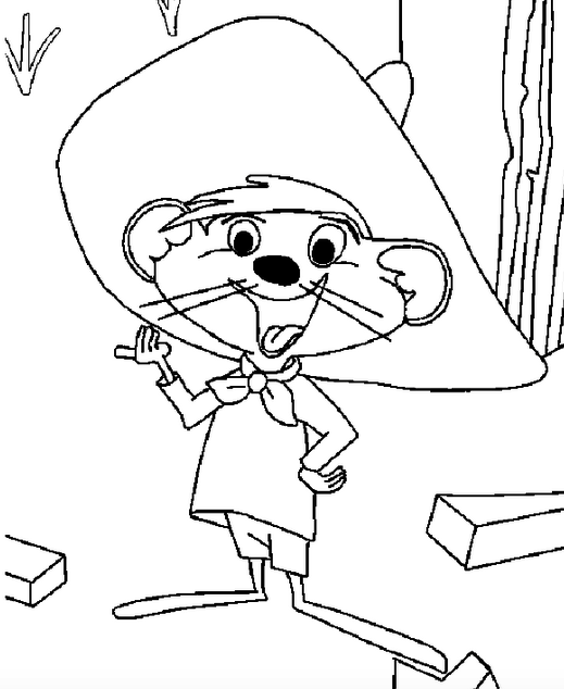 519x634 Speedy Gonzales Coloring Pages Coloring Pages Kids