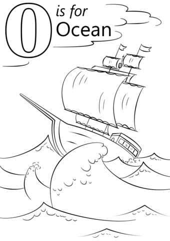 340x480 Letter O Is For Ocean Coloring Page From Letter O Category Select
