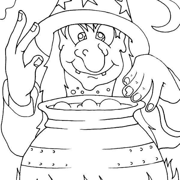 600x600 Witch Reading Spelling Book Coloring Pages Witch Reading Spelling