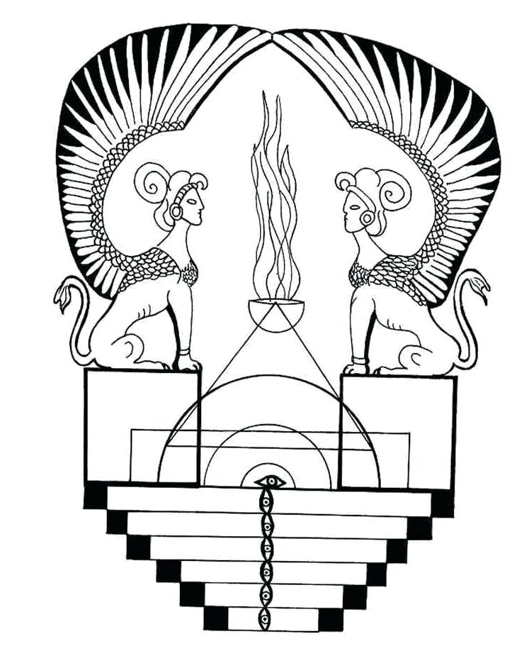747x911 Sphinx Coloring Page Sphinx Coloring Page Sphinx Pages Tattoo Page