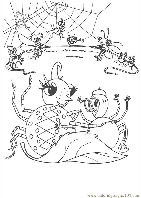 567x794 Miss Spider Coloring Page
