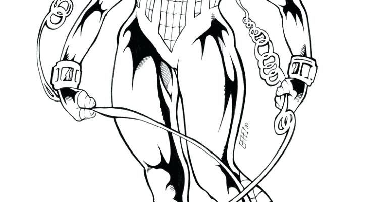 735x400 Spider Girl Coloring Pages Little Spider Woman Superhero Printable