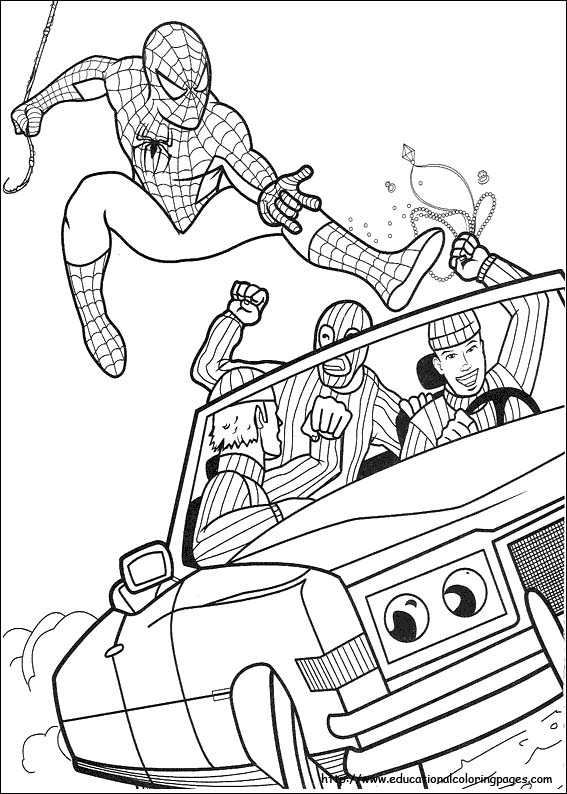 567x794 Kids Spiderman Coloring Pages