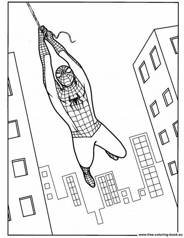 619x800 Spider Man Coloring Pages