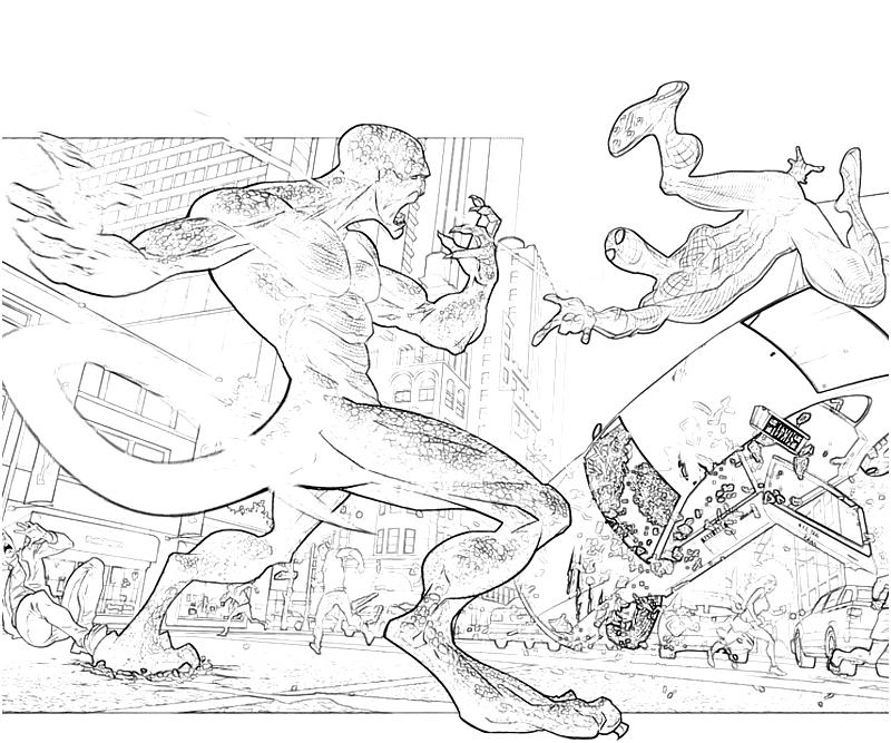 800x667 The Amazing Spider Man Coloring Pages