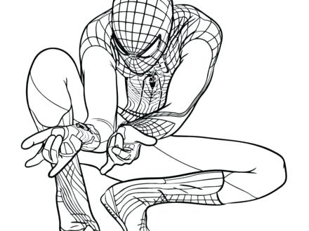 440x330 Spiderman Coloring Page