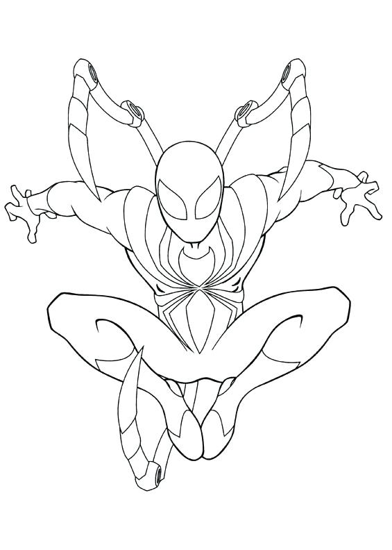565x792 Coloring Pages Of Spiderman Iron Spider The Amazing Spider Man