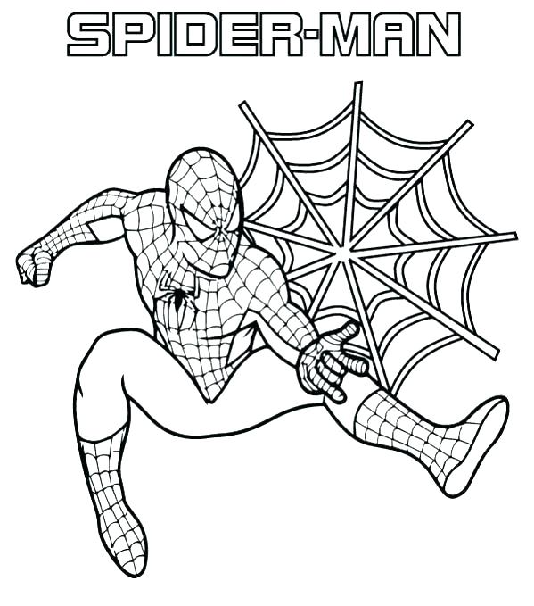 599x679 Coloring Pages Of Spiderman Coloring Coloring Book Free Coloring