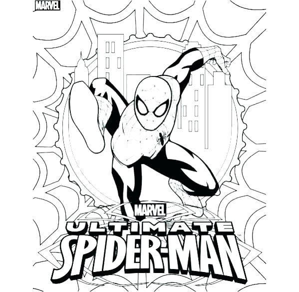 599x584 Spider Man Coloring Pages Black Coloring Pages Black Spiderman