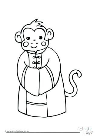 320x452 Monkey Color Pages Coloring Pages Of Monkeys Monkey Color Pages