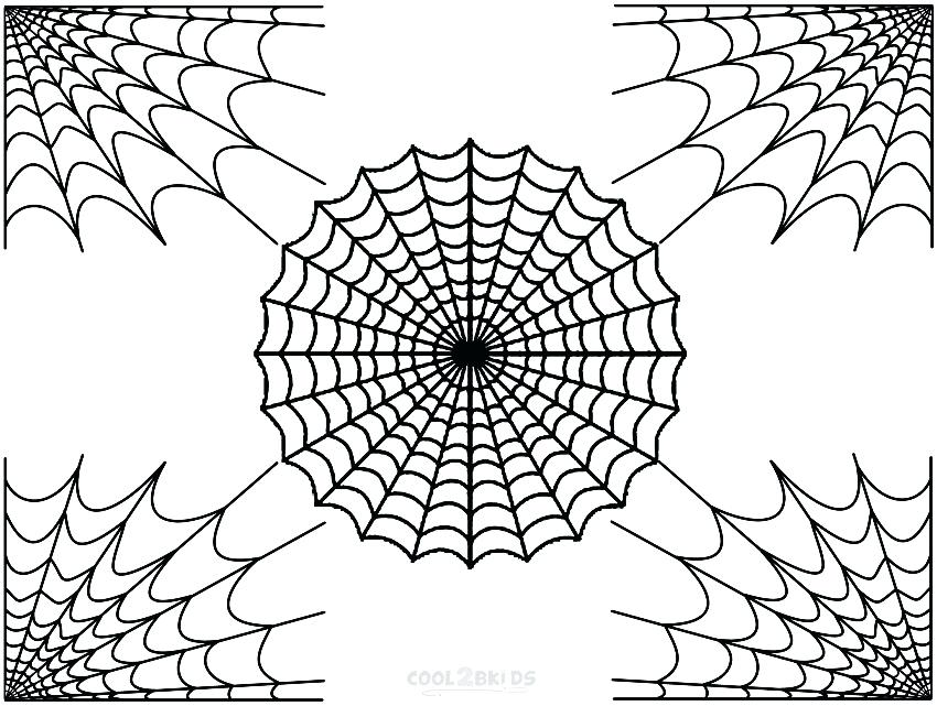 850x641 Spider Web Coloring Page With Spider Web Coloring Pages Printable