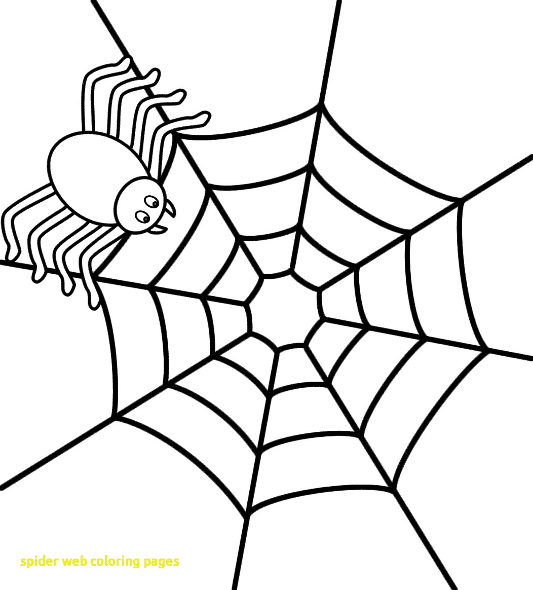 1052x1164 Spider Web Coloring Pages With On A Page Halloween Template