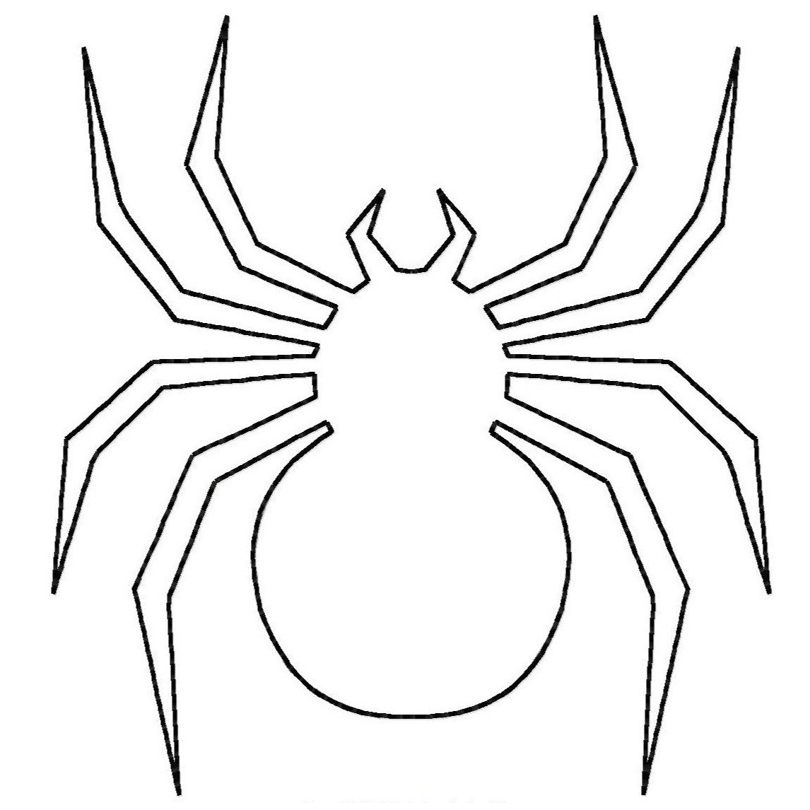 1146x1146 Halloween Spider Coloring Page