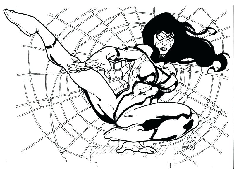 800x580 Spider Girl Coloring Pages Spider Woman Coloring Pages Spider