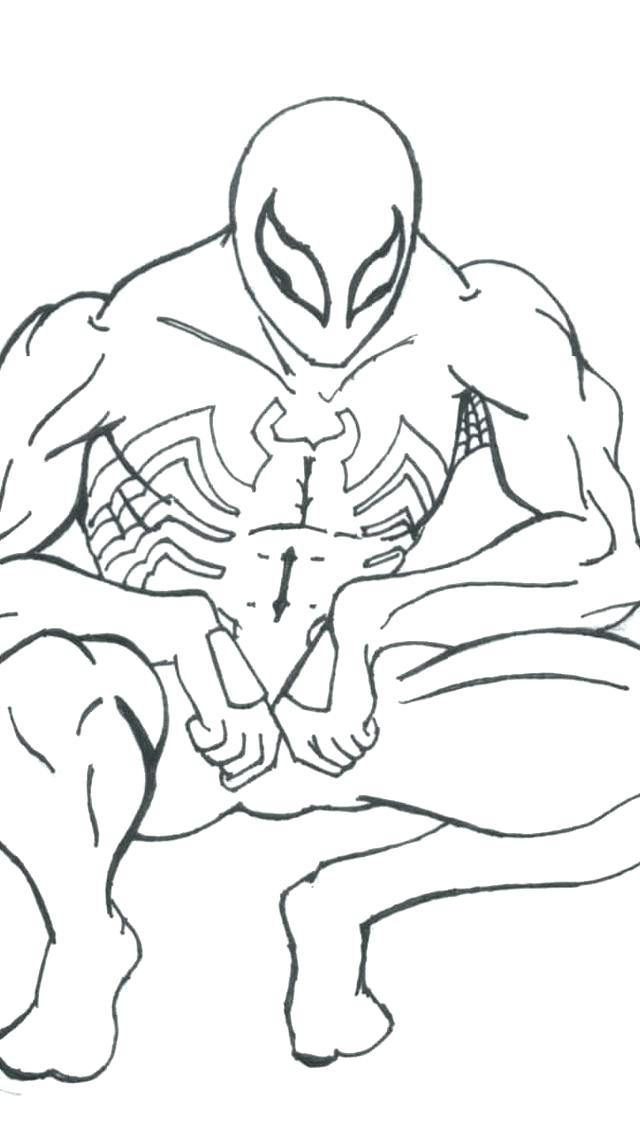 640x1136 Spiderman Coloring Pictures Printable Coloring Black Coloring