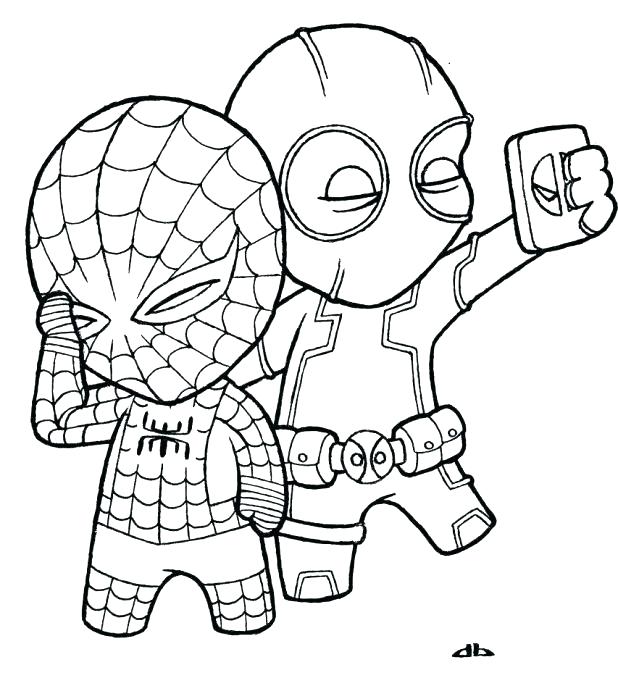 618x678 Spiderman Coloring Pages Murs