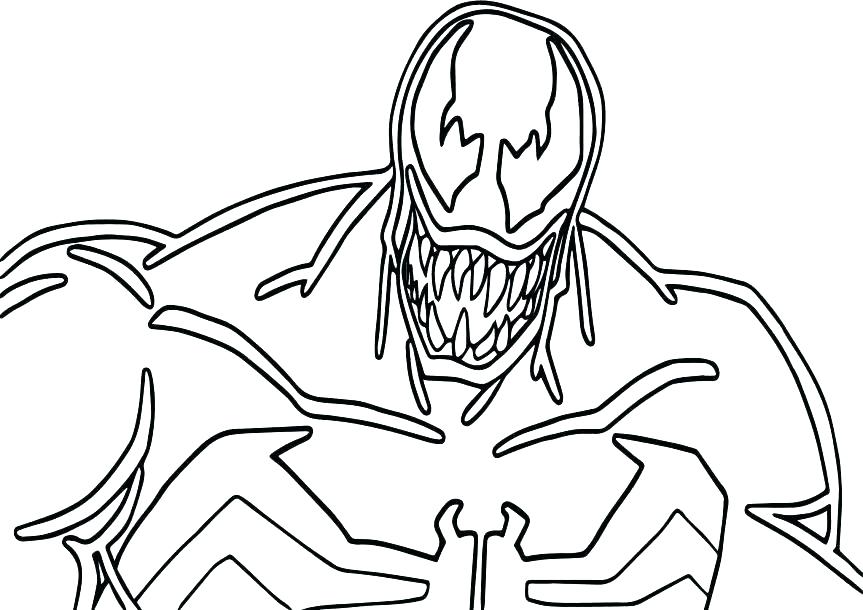 863x610 Spiderman Venom Coloring Pages