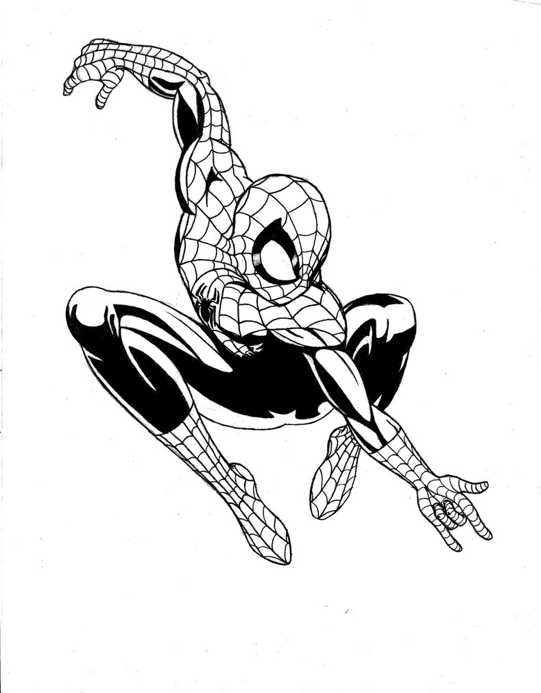 789x1011 Coloring Pages Of Ultimate Spider Man Black Suit Spiderman