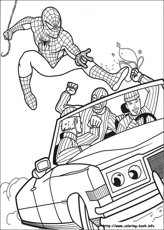 567x794 Spiderman Coloring Picture