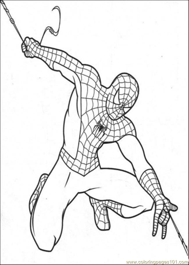 650x912 Spiderman Make His Own String Coloring Page