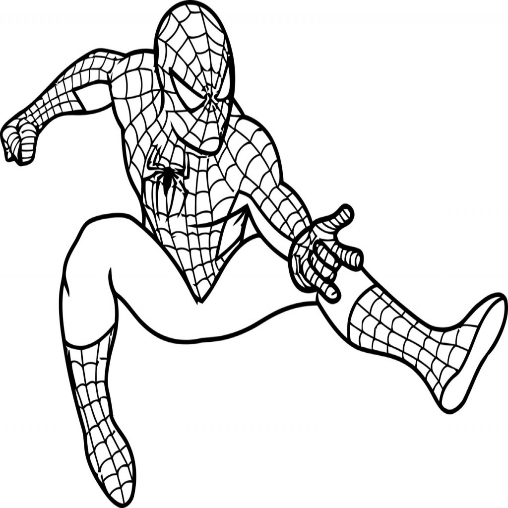 1024x1024 The Amazing Spiderman Cartoon Coloring Pages