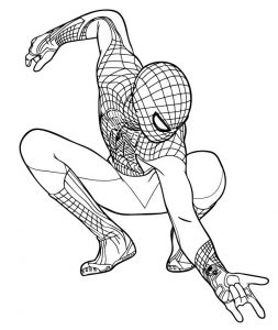 spiderman christmas coloring pages at getdrawings