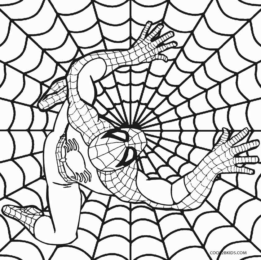 842x841 Printable Spiderman Coloring Pages For Kids