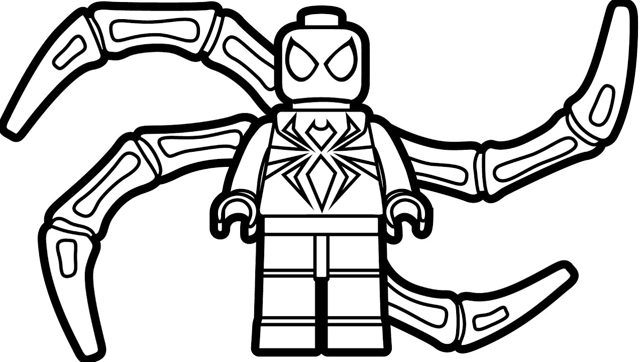 1280x720 Spiderman Coloring Pages