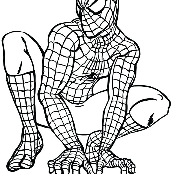 595x600 Spiderman Coloring Page Colouring Pages Children Colouring Pages