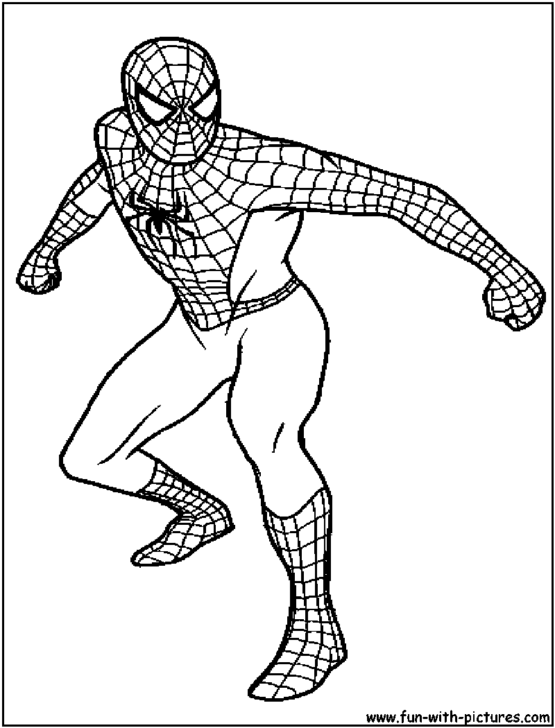 800x1050 Spiderman Coloring Pages Kids Free Preschool Colouring Spider Man