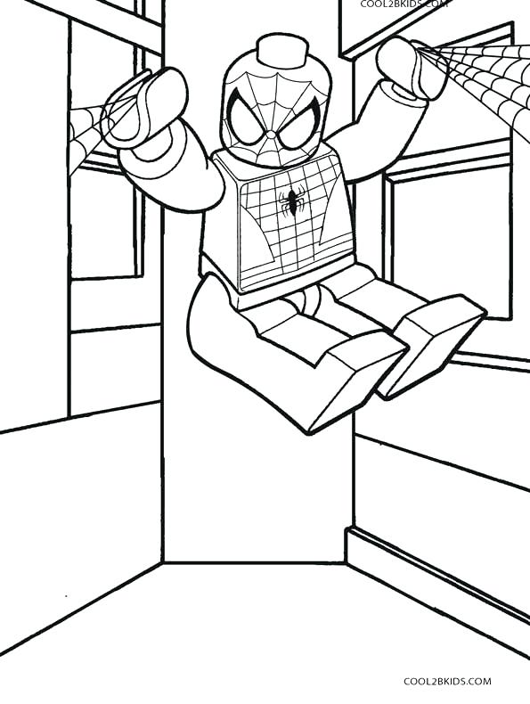 595x790 Spider Man Coloring Sheet