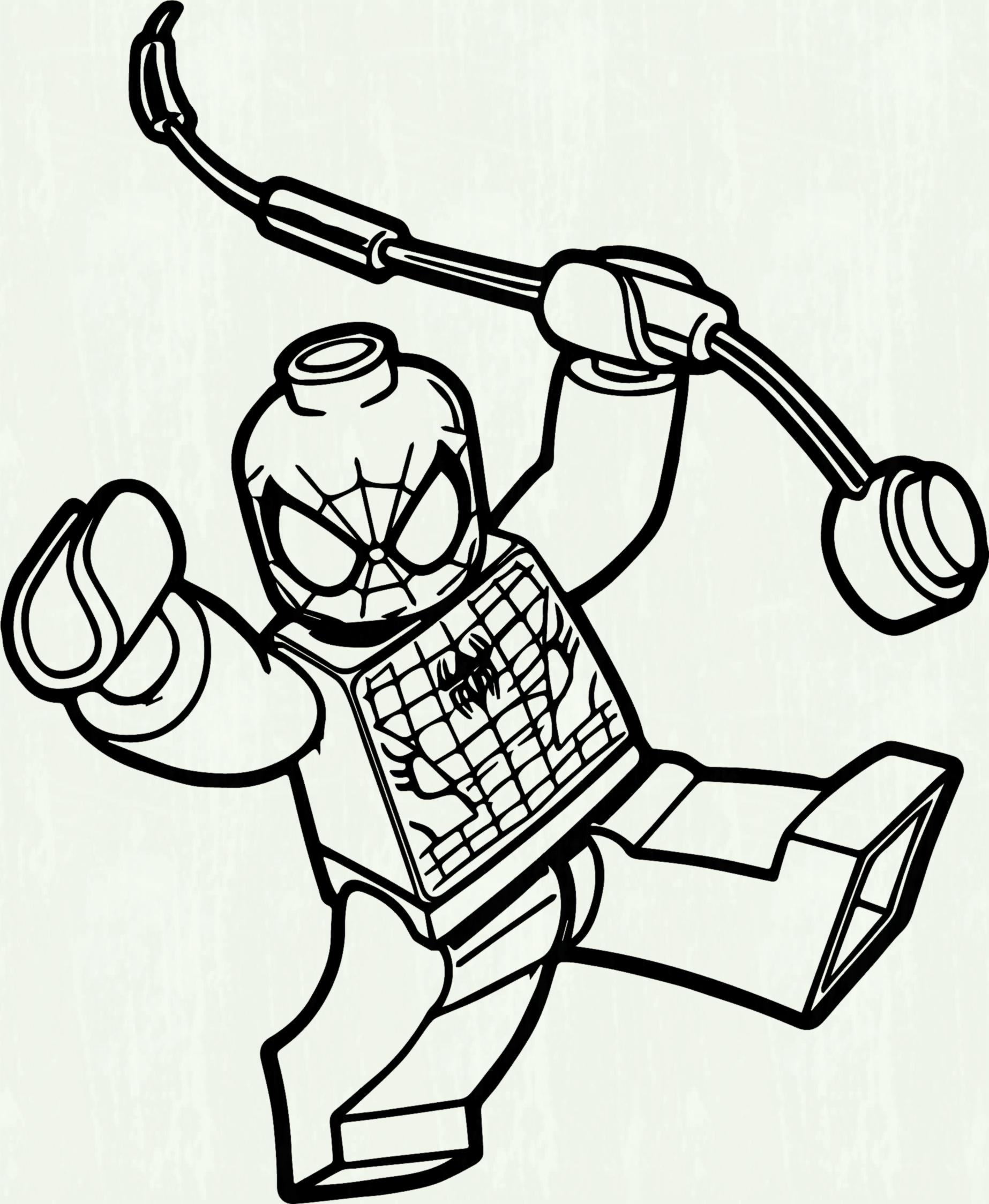 1846x2248 Lego Spiderman Coloring Pages Free Super L Acfd