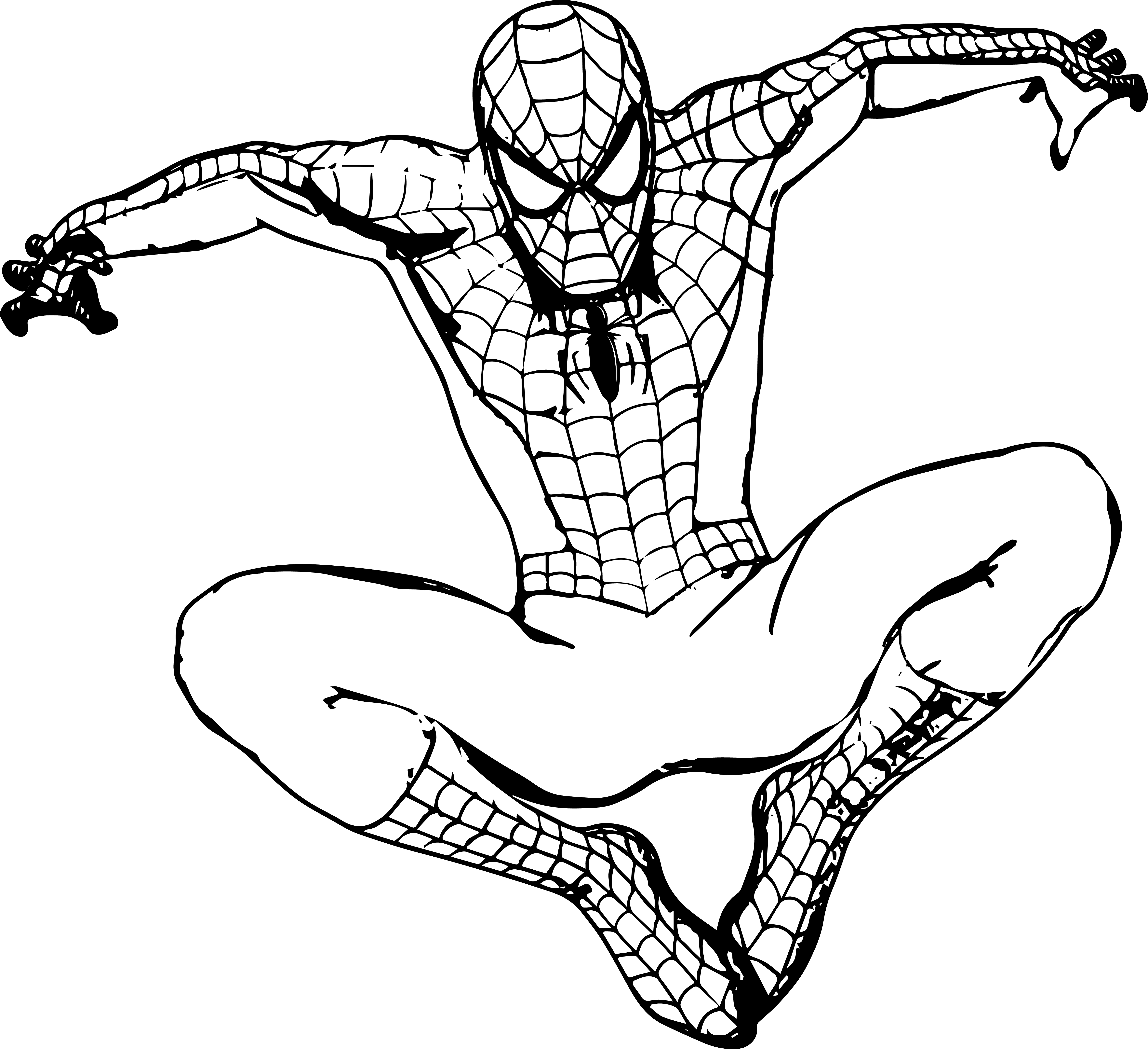 5826x5321 Printable Spiderman Coloring Pages