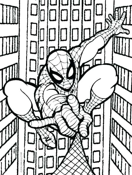 449x595 Spider Man Color Page Free Coloring Pages The Amazing Spider Man
