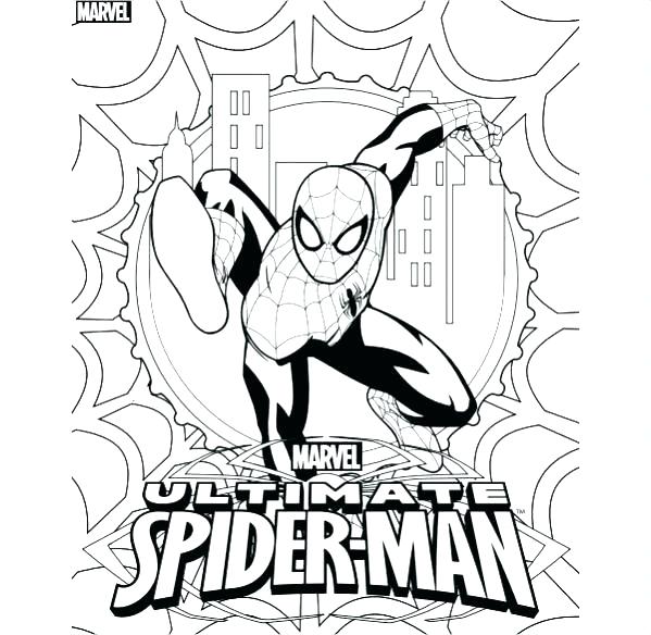 599x584 Spiderman Coloring Pages Coloring Page Coloring Pages Ultimate