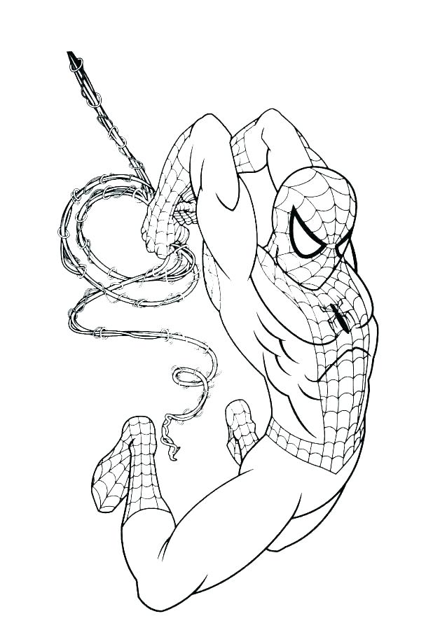 618x910 Spiderman Coloring Pages Online The Amazing Spider Man Free Page