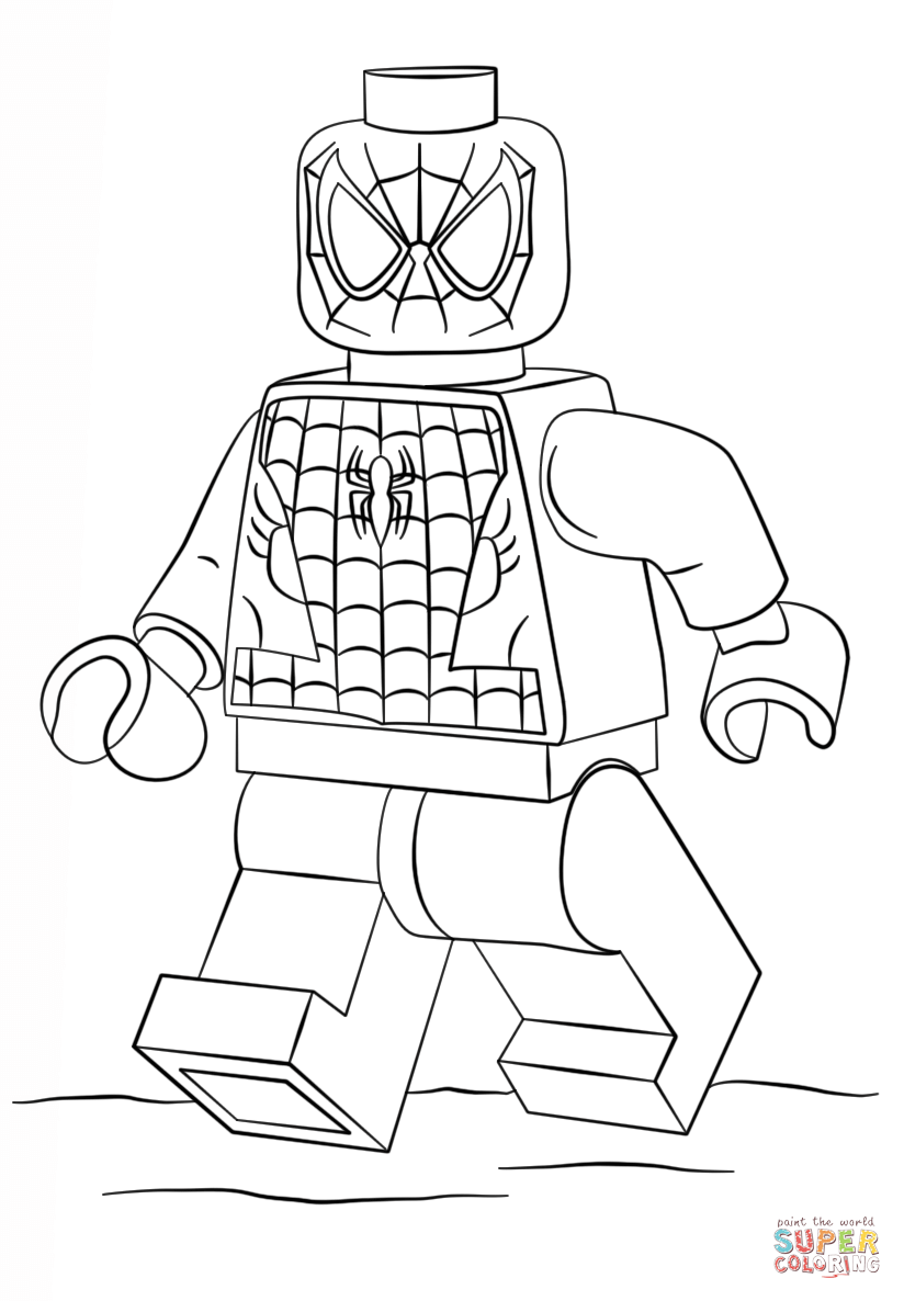824x1186 Lego Spiderman Coloring Page Free Printable Coloring Pages Lego