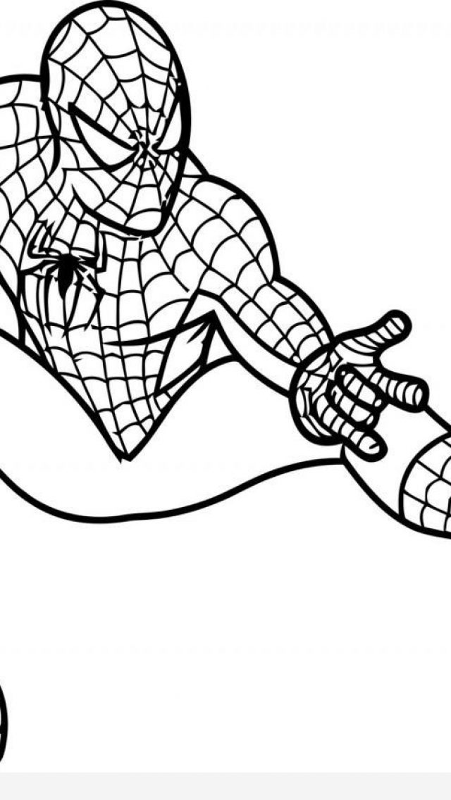 640x1136 Spiderman Coloring Pages Timykids