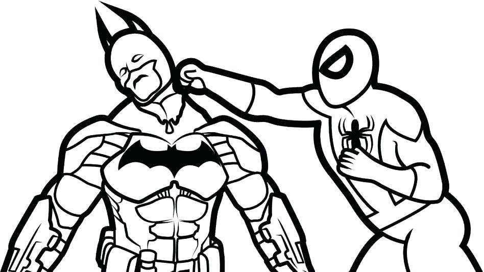 948x533 Spiderman Batman Face To Face Coloring Pages Zahlkarte Site