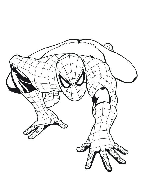 Spiderman Head Coloring Pages at GetDrawings | Free download